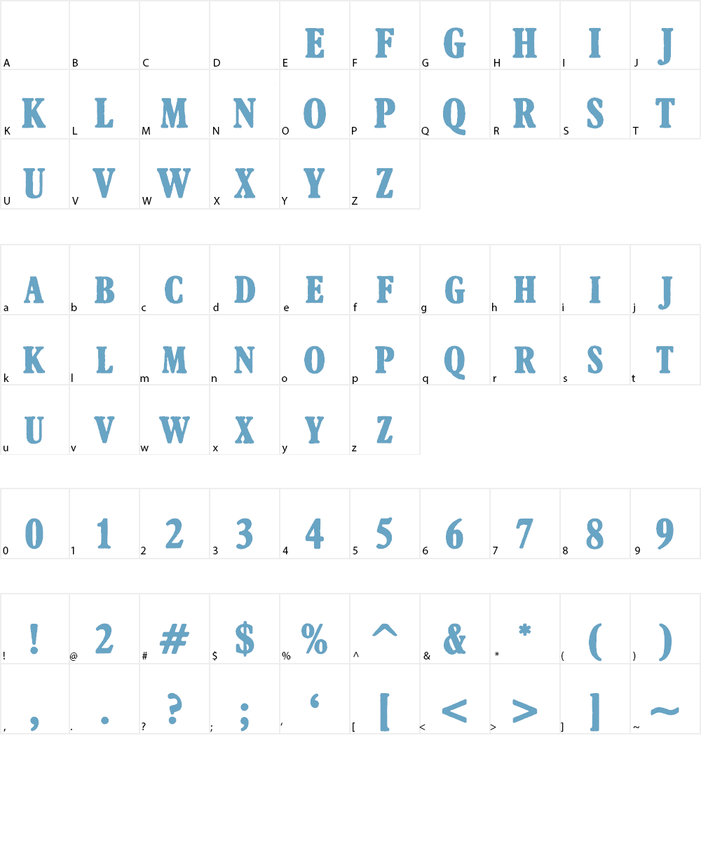 Afton James Font Character